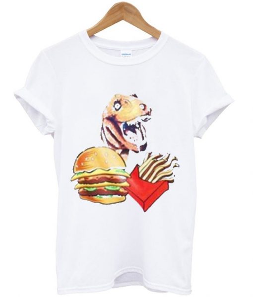 T rex fries burger T Shirt