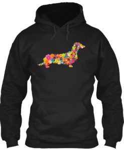 Dachshund Flower Hoodie