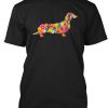 Dachshund Flower T Shirt