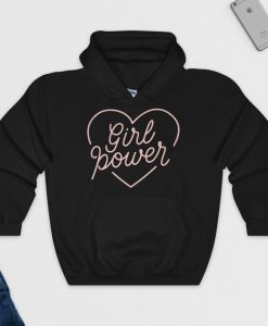 Girl Power Heart Hoodie