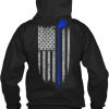 Golf USA Flag Hoodie Back