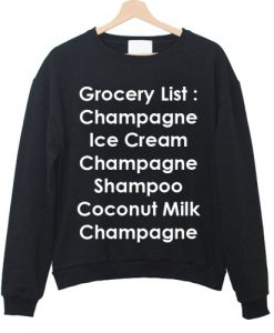 Grocery List Sweatshirt