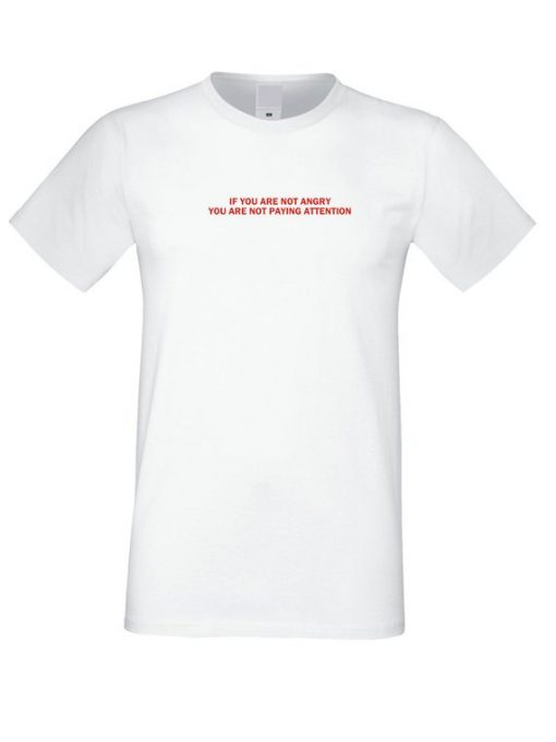 If you Are not Angry you are not paying Attention T Shirt