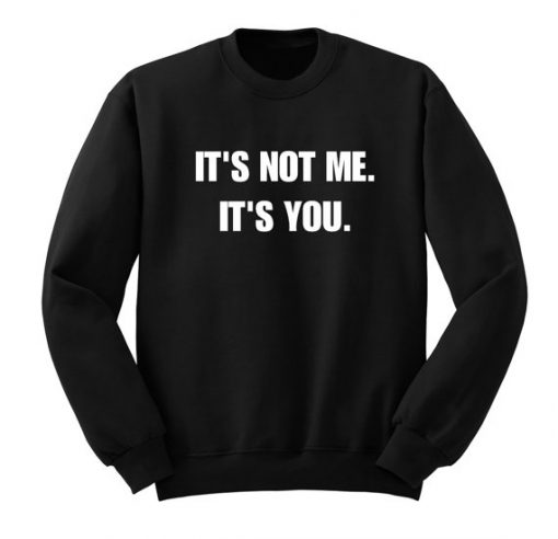 Its Not Me Its You Funny Sweatshirt