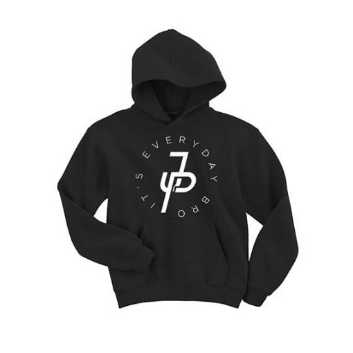 Jake Paul Circular It's Everyday Bro JP Black Hoodie