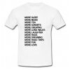 More Sleep More Music T Shirt