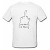 My Idols R Dead T Shirt Back