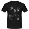 Pattern Sketch Of Hands T Shirt