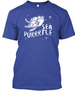 Sea Turtle Cat Animal Lover T Shirt