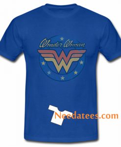 Wonder Woman Logo Blue T Shirt