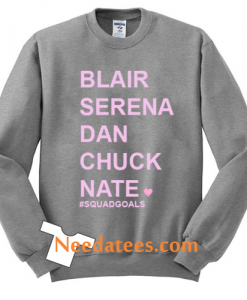 blair serena dan chuck nate quad gold sweatshirt