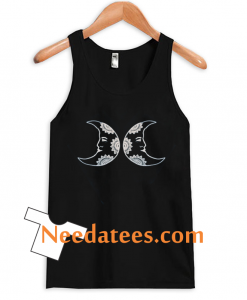 crescent moon face tanktop