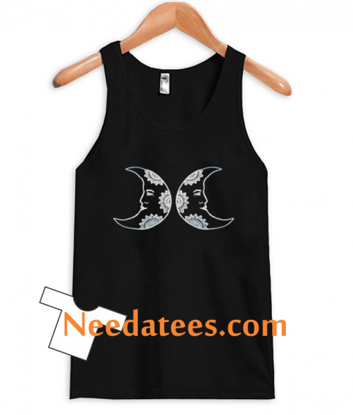 crescent moon face tanktop