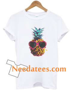 pineapple with sunglasses tshirt