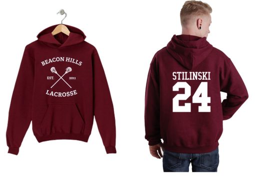 Beacon Hills Lacrose Stilinski 24 Hoodie Twoside