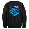 Blue Santa Cruz Wave Logo Sweatshirt Back