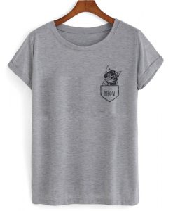 Cat Pocket T shirt