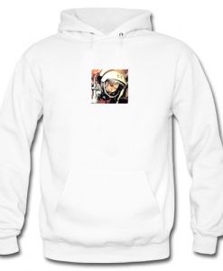 First Man To Travel To Space Hoodie White