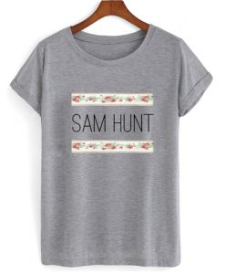 Floral Sam Hunt Logo T shirt