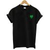 Garcons Green Heart Logo T shirt