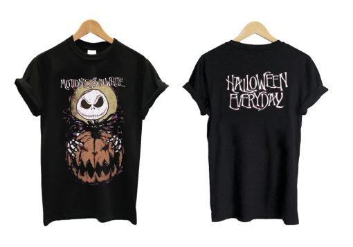 Motionless in White Jack Skellington band T shirt Twoside