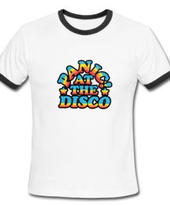 Panic At The Disco p!atd rainbow ringer tee