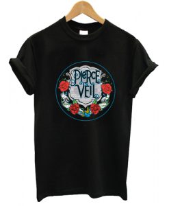 Pierce The Veil Rose Logo Tshirt