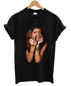 Rihanna Middle Finger T shirt