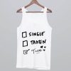 Single Taken Tacos Tank Top