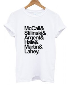 Teen wolf Mccall & Stilinski & Argent & Hale & Martin & Lahey T shirt