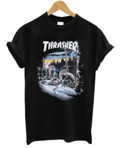 Thrasher Wolf graphic T shirt