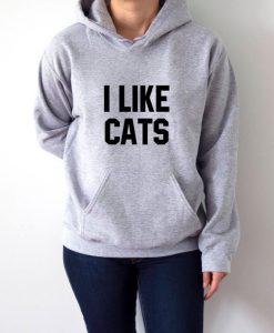 i like cats Hoodie