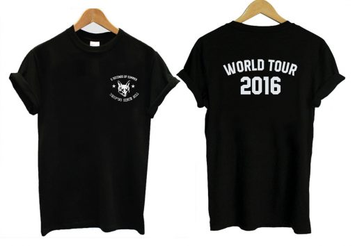 5 seconds of summer world tour 2016 twoside shirt