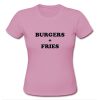 Burgers and fries T shirt