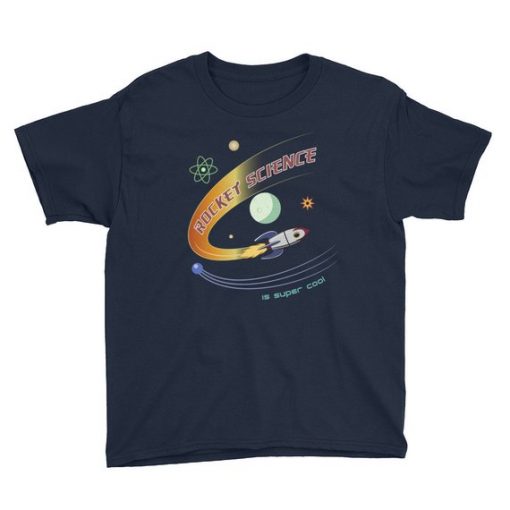 Cool Retro Rocket Science Youth T-Shirt