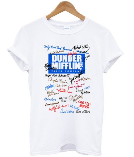 Dunder Mifflin signed tshirt