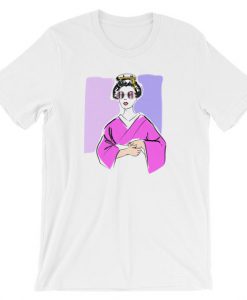 Geisha Fashion Illustration 80's Style Unisex T-Shirt