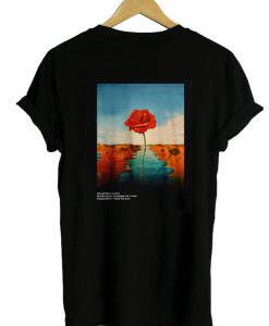 Rose flower tshirt back