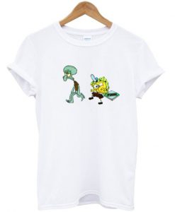 Spongebob and squidward tshirt