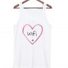 Wifi tanktop with heart around it love