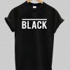 black line t shirt