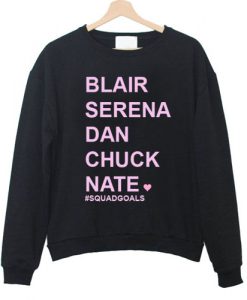 blair serena dan chuck nate quad gold sweatshirt