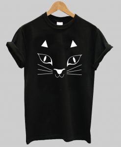 cat face T shirt