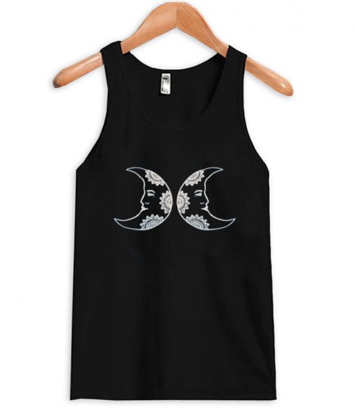 crescent moon face tanktop