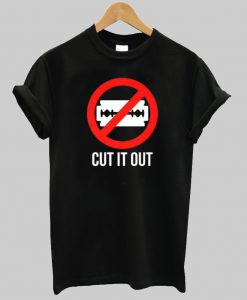 cut it out t shirt