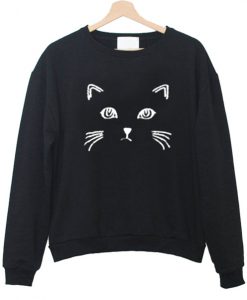 face cat sweatshirt