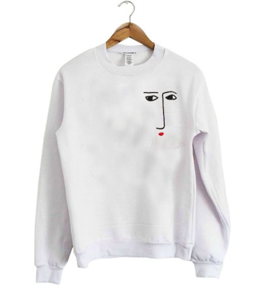 face sweatshirt