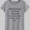 high school t shirt