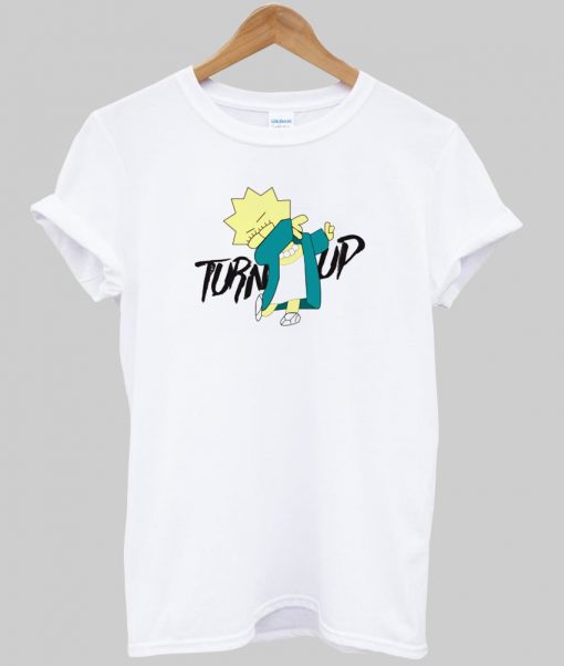 lisa simpson turn up t shirt