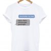 message tshirt